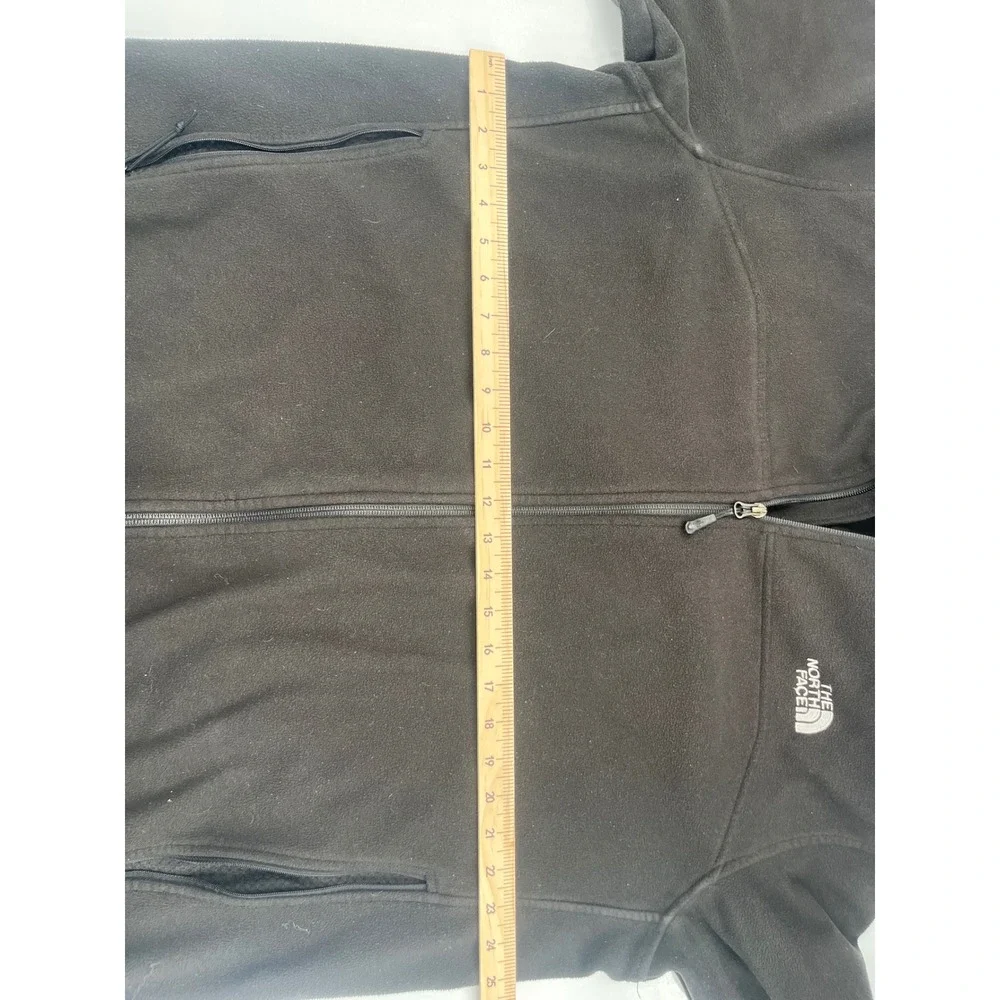 The North Face Mens XL Black Full Zip Fleece Jacket Midweight Layer